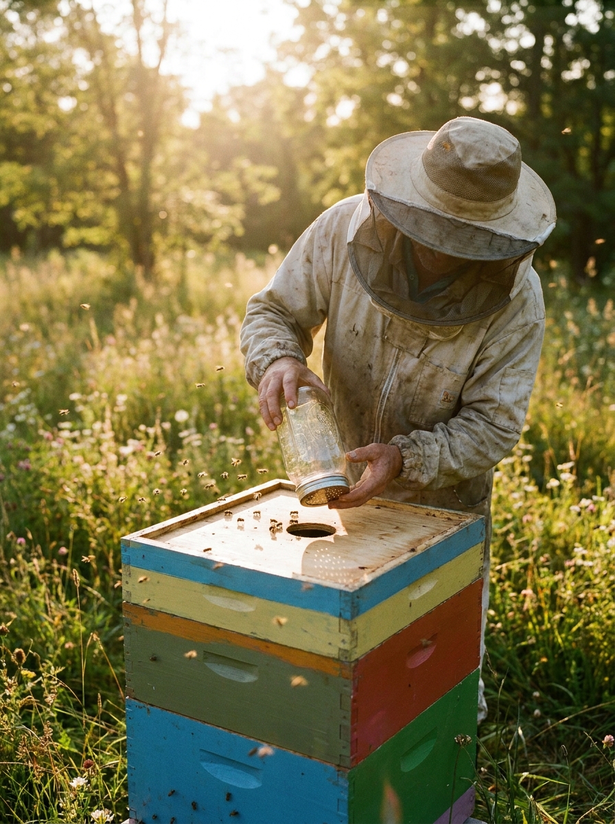 Beekeeper inverting jar feeder 202608271221