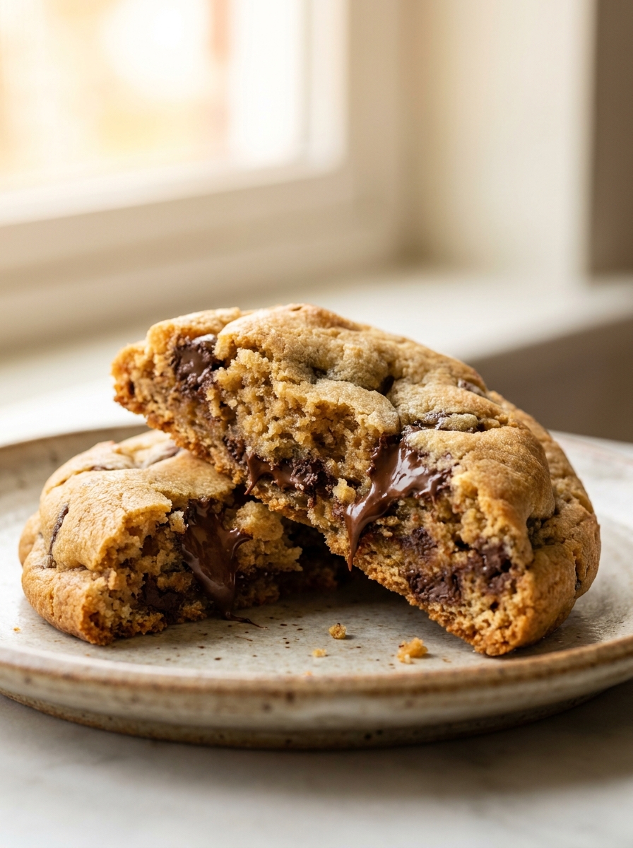 Chocolate chip cookie cross section 202608281116