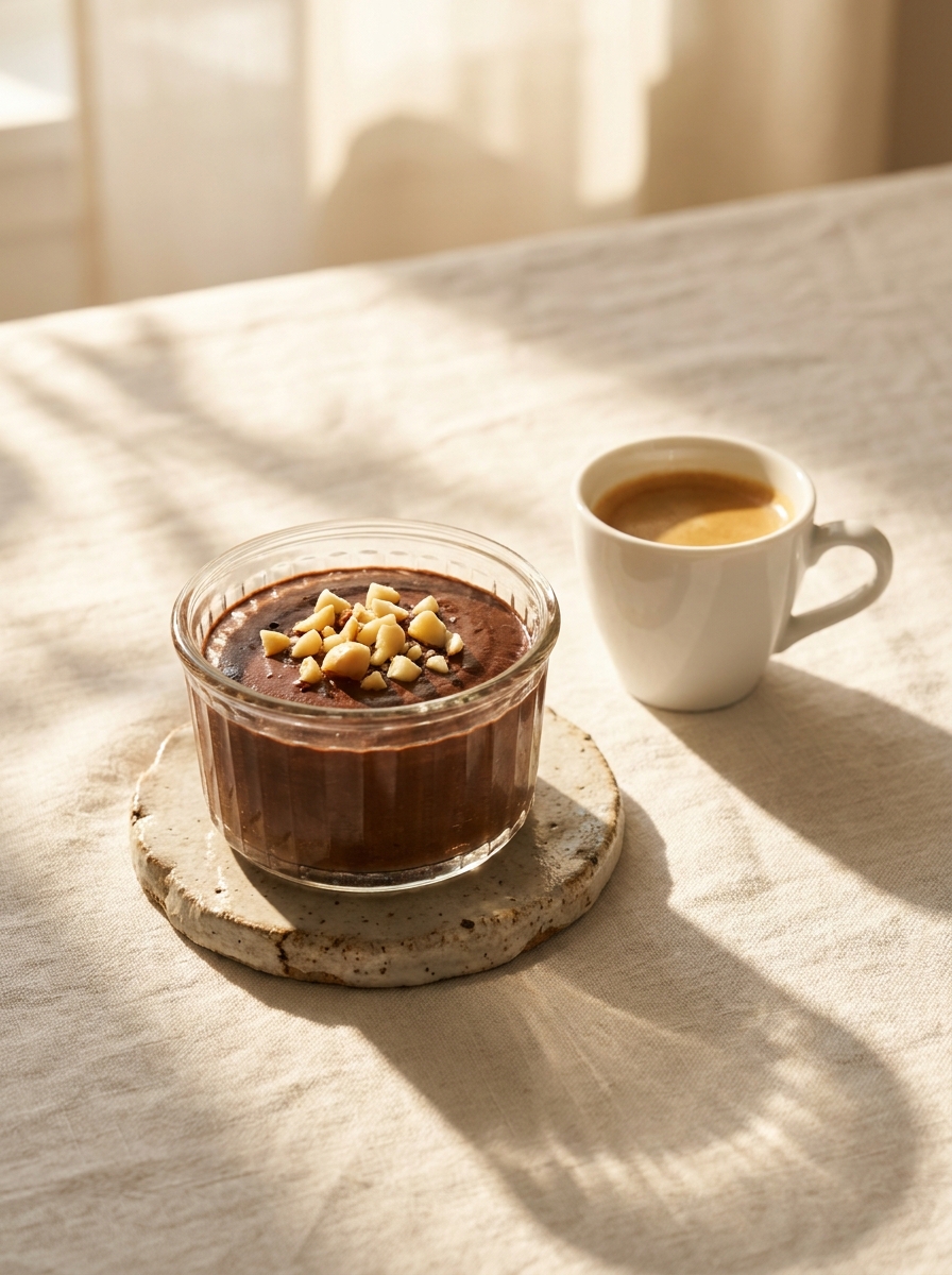 Chocolate macadamia mousse on co… 202608281145