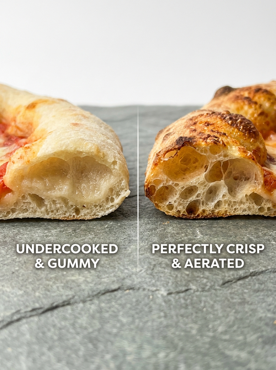 Bob's Red Mill 1 To 1 Pizza Crust Recipe: Crispy, Chewy, and Foolproof Comparing pizza crust cross sect… 202608281035