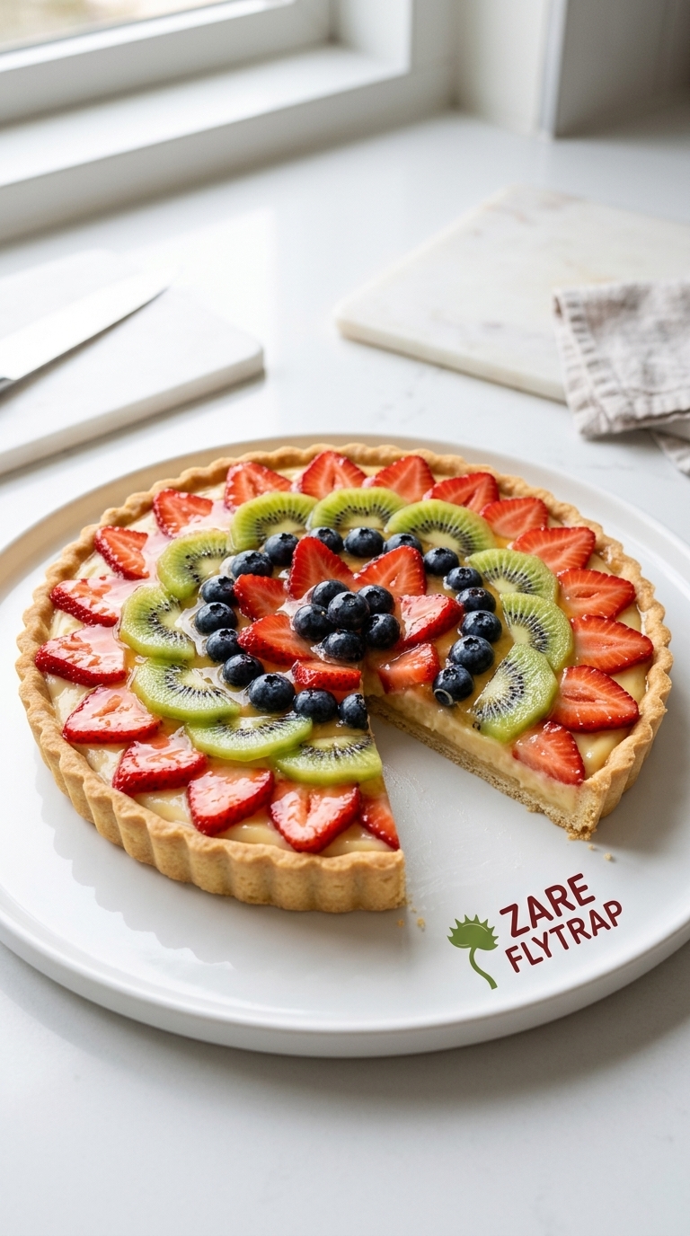 Fruit Tart Recipe: Easy, Delicious, and Perfect for Any Occasion Classic Fruit Tart Recipe – Crisp Crust, Creamy Filling, Glossy Fruit