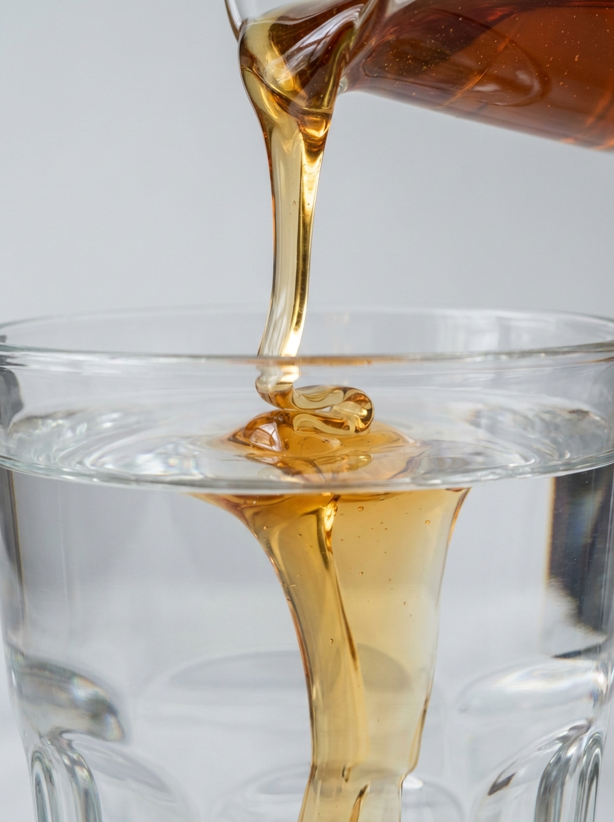 Sugar syrup pouring into water 202608281107