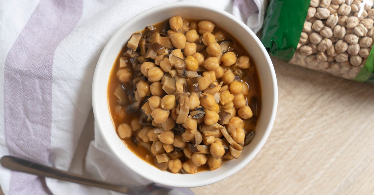 a delicious bowl of chickpeas cooked with mushrooms highlighting healthy eating 1