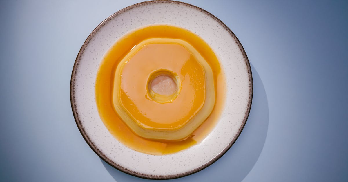 a delicious brazilian flan on a white plate perfect for food photography and culinary websites
