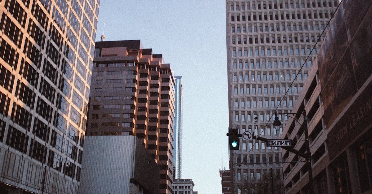 Home a serene view of kansas city s high rise buildings on 9th street at dusk showcasing urban architect