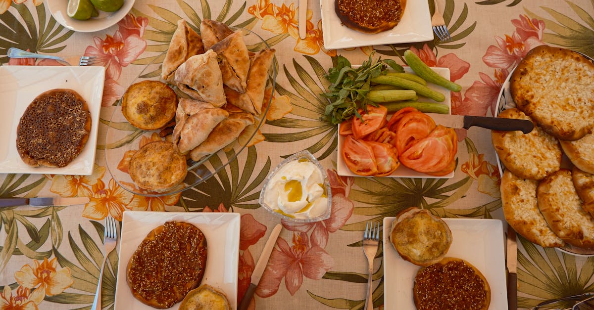 a vibrant lebanese breakfast spread with variety of traditional dishes in saoufar lebanon