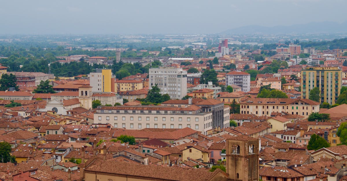 aerial shot of bologna s historic cityscape with earthy tones and classic architecture