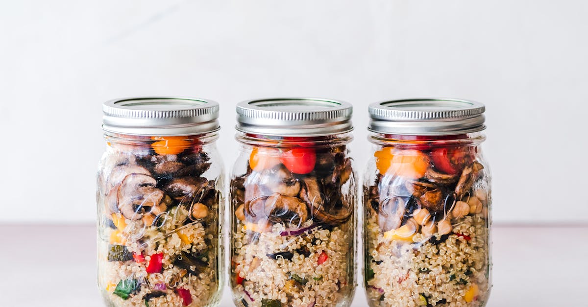 colorful quinoa salad jar with roasted veggies ideal for healthy meal prep 5