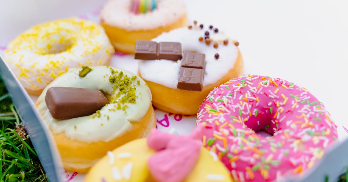 delicious assorted donuts with colorful toppings perfect for dessert lovers