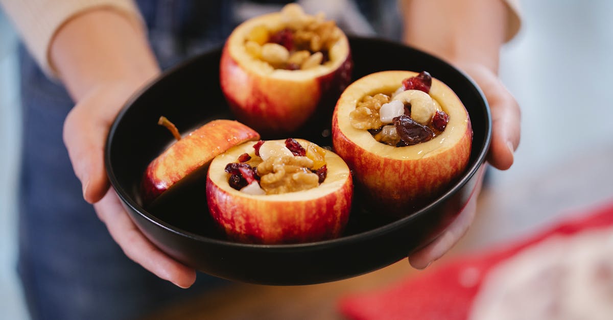 delicious baked apples filled with nuts and cranberries perfect for a healthy dessert or snack 4