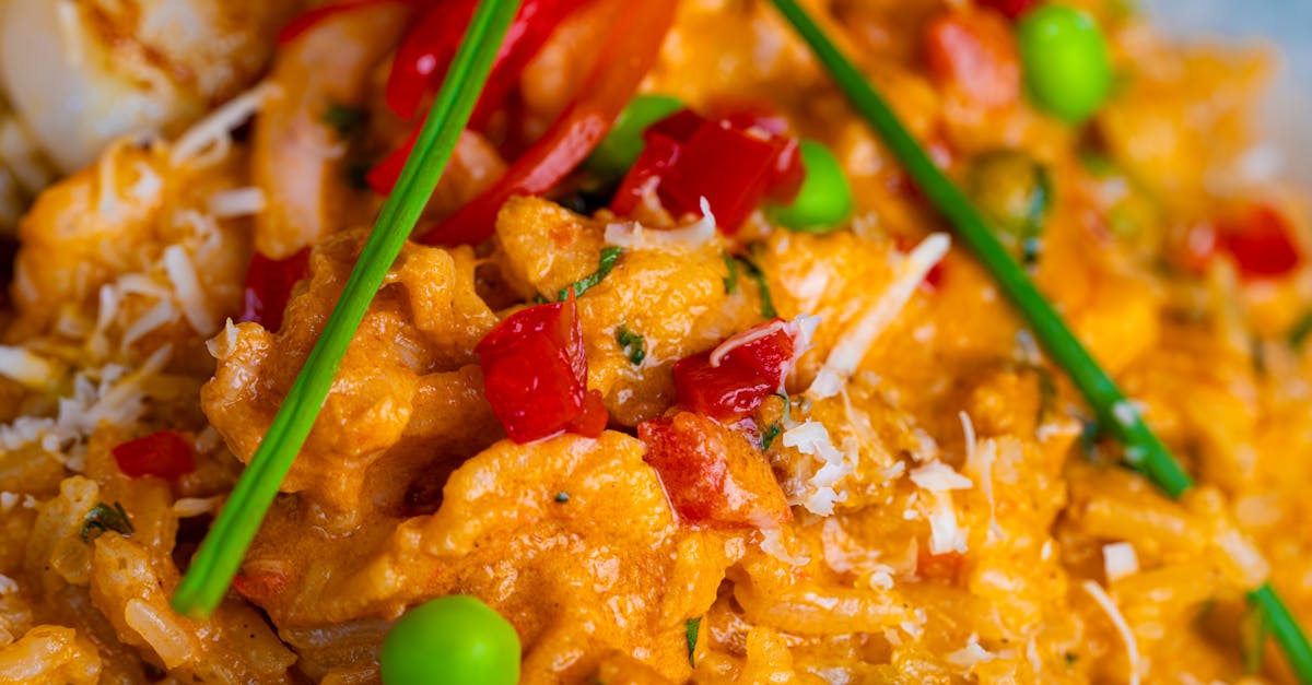 delicious creamy risotto topped with vegetables and cheese