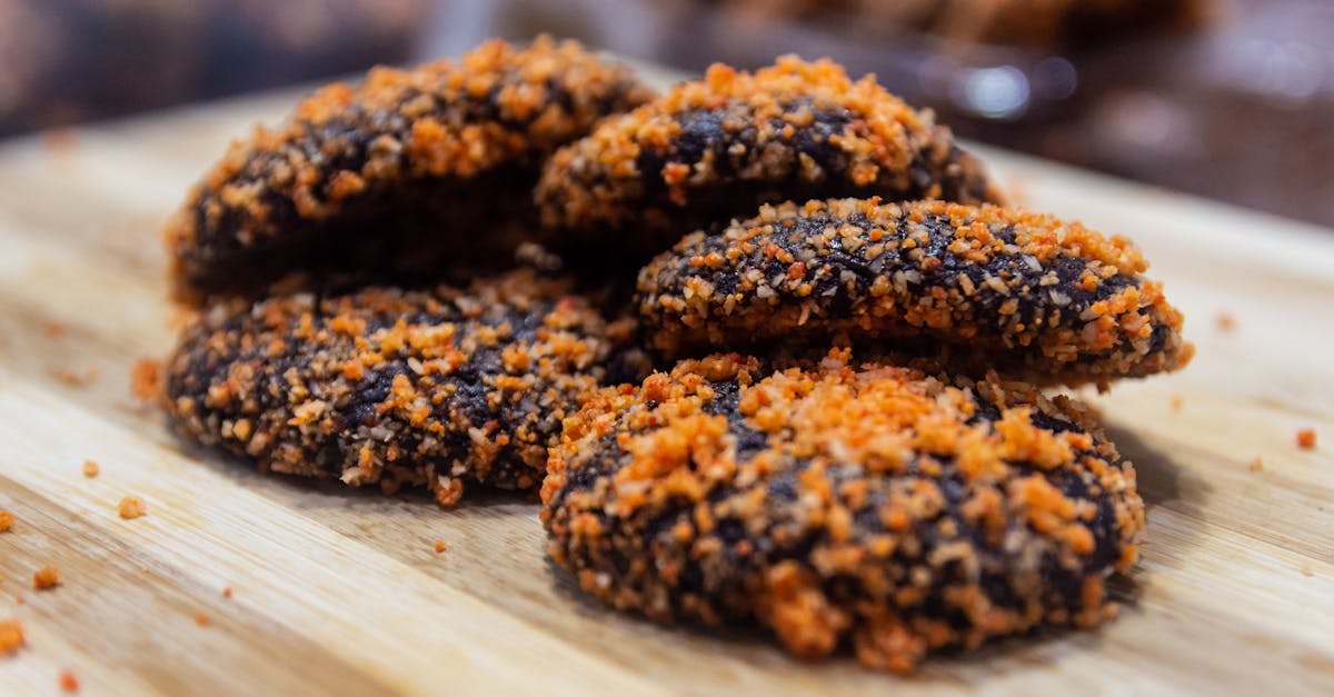 Home delicious crumbly butternut cookies with crunchy topping on a wooden surface