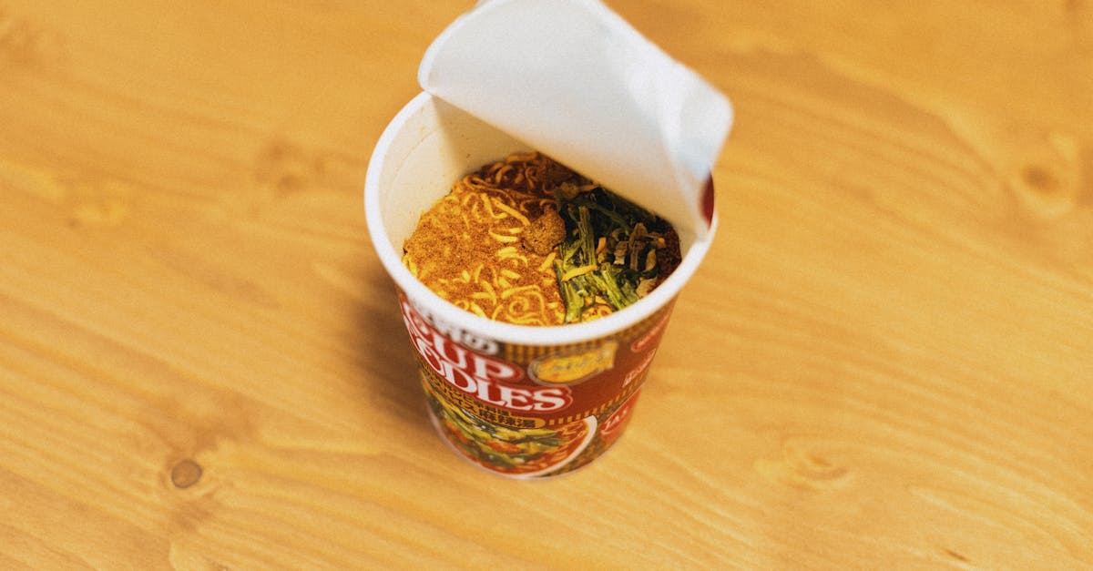 delicious cup of instant noodles ready to prepare showcasing japanese fast food culture