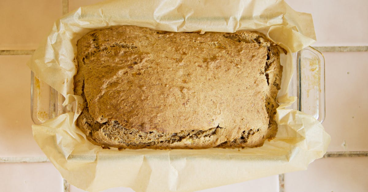 delicious homemade banana bread in a baking dish fresh from the oven and ready to enjoy 6