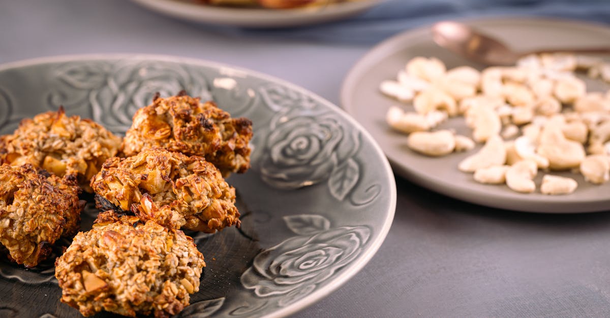 delicious homemade cookies with nuts on an elegant plate perfect for a sweet treat or snack 1