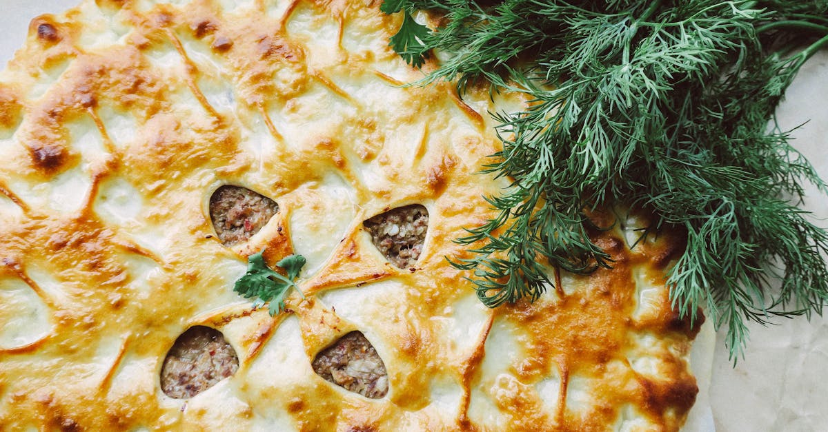 delicious savory pie topped with fresh dill perfect for gourmet meals 2