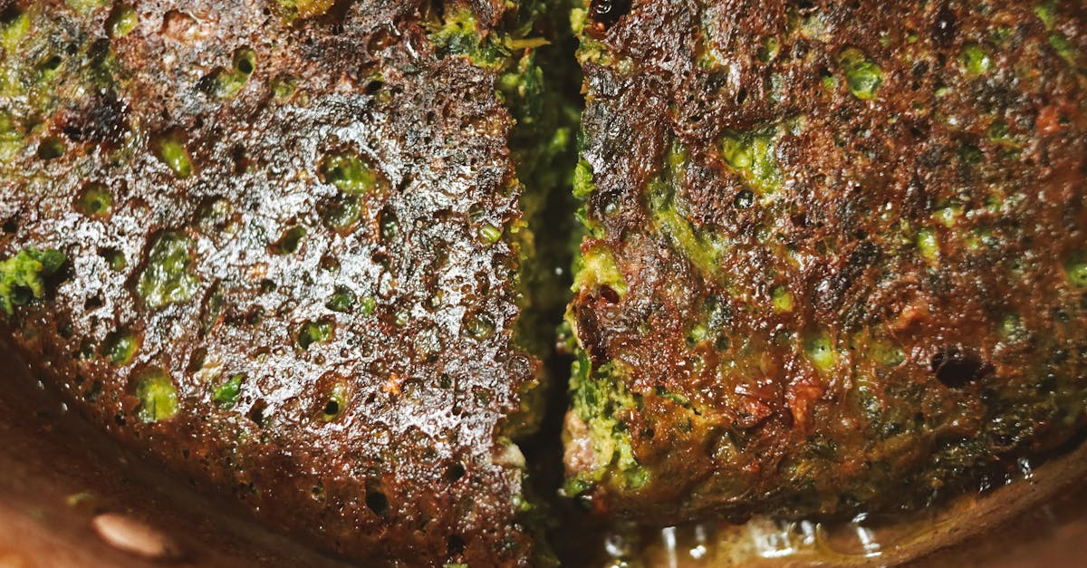deliciously crispy green vegetable fritter close up with a textured surface perfect for food enthus