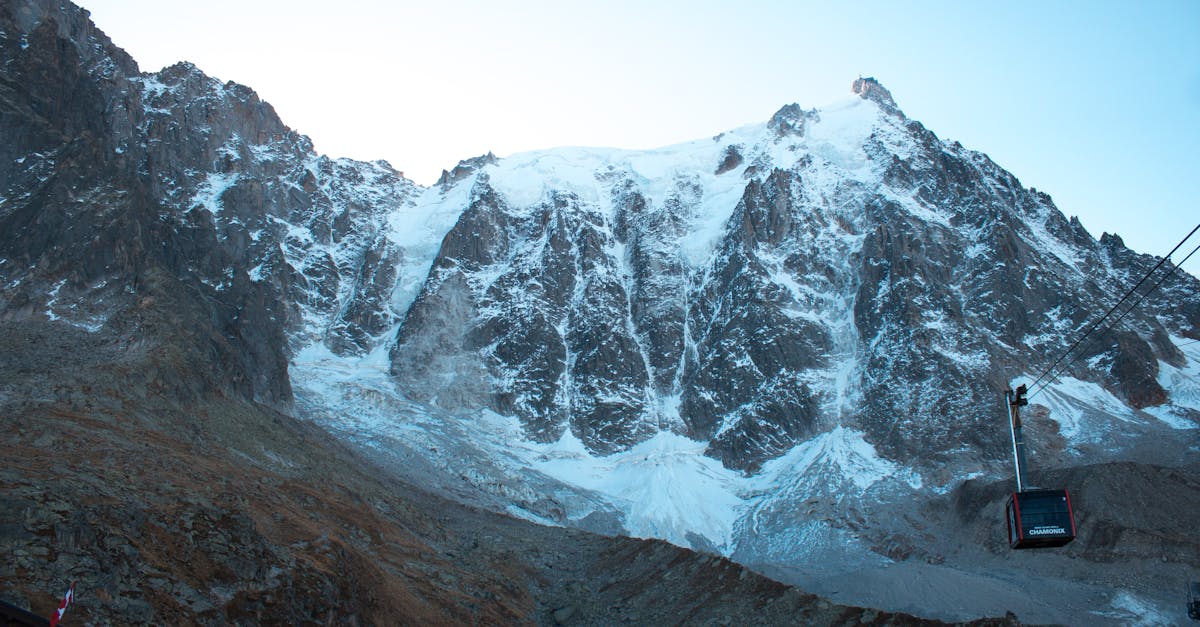 explore the majestic snow capped mont blanc massif with a cable car view in chamonix france