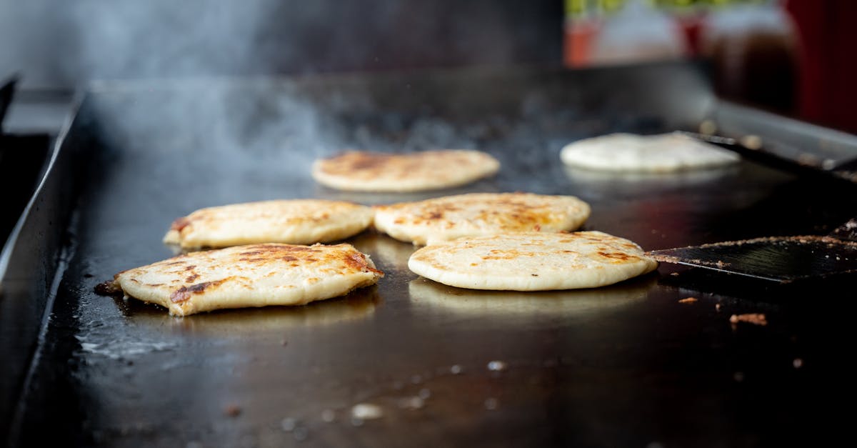 freshly cooked flatbread sizzling on a hot grill capturing the essence of street food