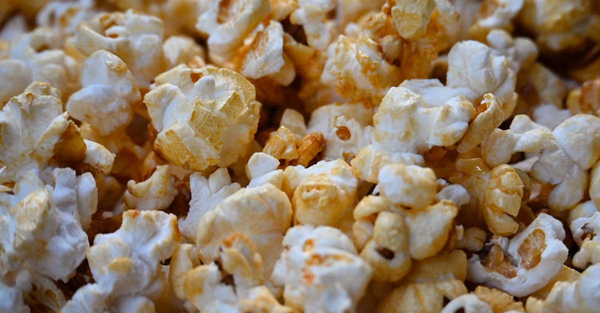 tasty buttered popcorn close up view ideal snack for movie night