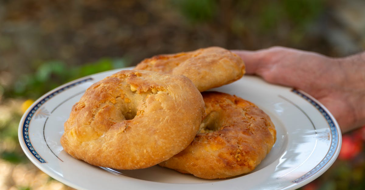 traditional greek tiganopsomo served on a plate showcasing delicious homemade greek fried bread 6