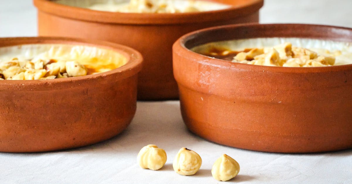turkish rice pudding in clay pots topped with nuts a classic dessert from turkiye